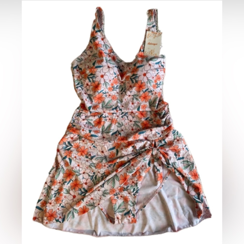 Aidonger Women’s Swim Dress with Tummy Control